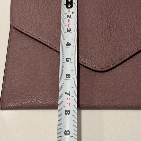 Big Buddha Purple Pebbled Leather Envelop Clutch - Picture 5 of 7